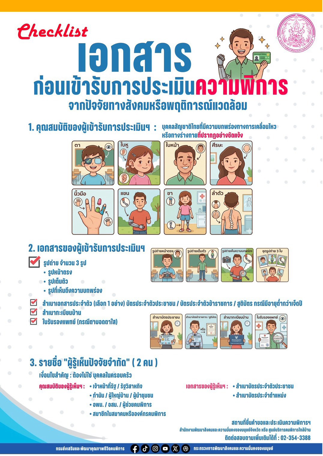 การประเมินความพิการ จากปัจจัยทางสังคมหรือพฤติการณ์แวดล้อม